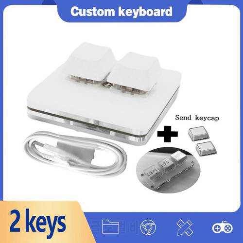 mini 2 Keys Keyboard function Keyboard DIY Shortcut Keyboard Programmable Mechanical Keyboard Gaming Keyboard sayodevice