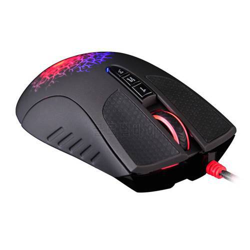 For Bloody A90 USB Wired Gaming Mouse 4000DPI 8 Buttons Optical Sensor Colorful Glare Gamer Mice For PC Laptop Mechanical Mouse