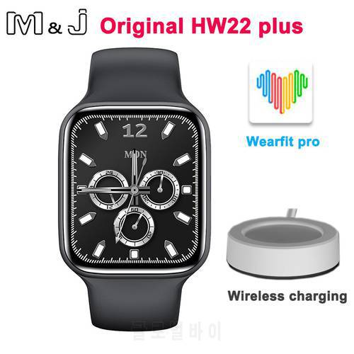 M&J HW22 Plus Smart Watch 1.75inch 128M Large Memory Bluetooth Call Wireless Charging Smart Watch Fitness Clock Pk HW22 W26