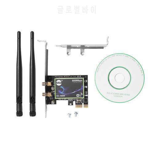 2.4/5G Wireless WiFi Adapter Desktop Dual Band PCI-E 1X Wireless Network Card Ethernet WiFi6 Adapter Converter