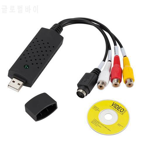 Video Capture Card USB 2.0 TV Tuner VHS To DVD Video Capture Converter Audio For Win7/8/XP/Vista with USB Cable