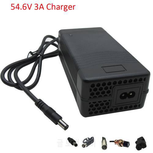 48V 54.6V 3A Electric Bike Scooter Bicycle Wheelchair Lithium Battery Charger For 13S 48 Volt 48V3A Li ion Ebike E-Bike Charger