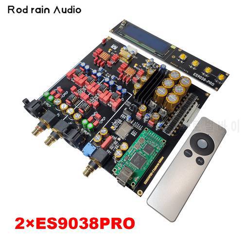 AkLIAM Rod Rain Audio Dual ES9038Pro DAC Board Full Balanced AptX-HD Bluetooth 5.0 DSD512 Professional Decoder Board