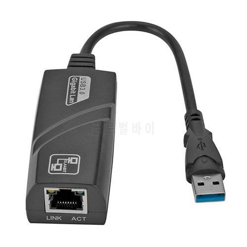 USB 3.0 Gigabit Ethernet Network Adapter USB to RJ45 Lan（10/100/1000Mbps）Wired Network Card for Windows 7/8/10 XP Laptop PC