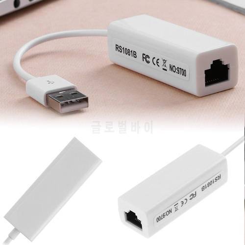 USB 2.0 External Network Card USB Ethernet Adapter To RJ45 Lan Ethernet 10/100Mbps Adapter Dongle For Windows for Desktop Laptop