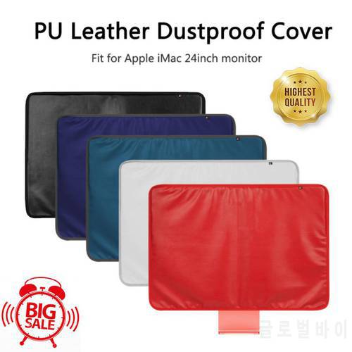24 Inch Nylon Leather Computer Monitor Dust Cover Protector With Inner Soft Lining For Apple IMac LCD Screen