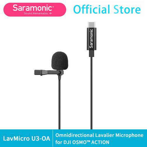 Saramonic LavMicro U3-OA Professional Condenser Lavalier Microphone with Typc-C Connector for DJI OSMO Action Blogger Vlogging