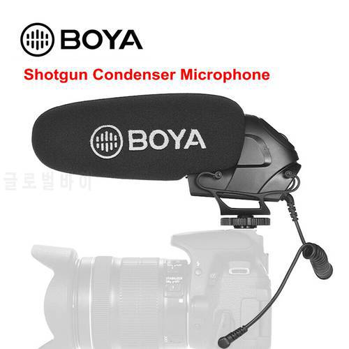 BOYA BY-BM3030 BM3031 BM3032 BM2021BM3011 Microphone On-Camera Supercardioid Shotgun Condenser Mic for DSLR Cameras Nikon Canon