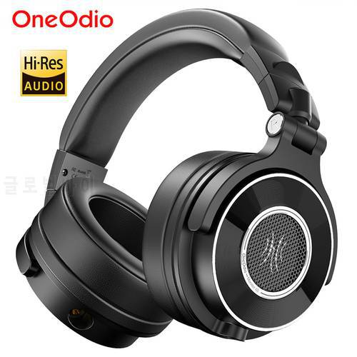 Oneodio Monitor 60 Wired Headphones Professional Studio Headphones Stereo Over Ear Headset With Hi-Res Audio Microphone For DJ