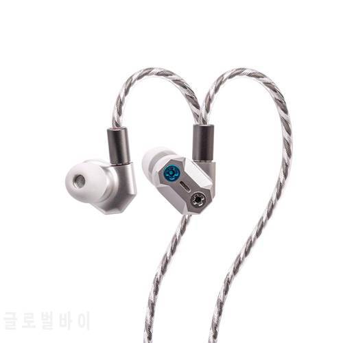 Shuoer Tape Pro | Magnetostatic Dynamic hybrid IEM headphones with bass tuning screws and dual pin silver plated copper cables