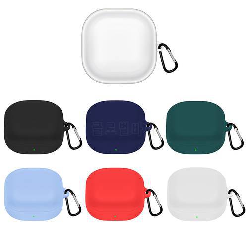 For Samsung Galaxy Buds 2/Buds+ Gen 2/Buds 2 Pro/ Buds TPU/Silicone Bluetooth Headset Protective Case Skin with Earphone Hook