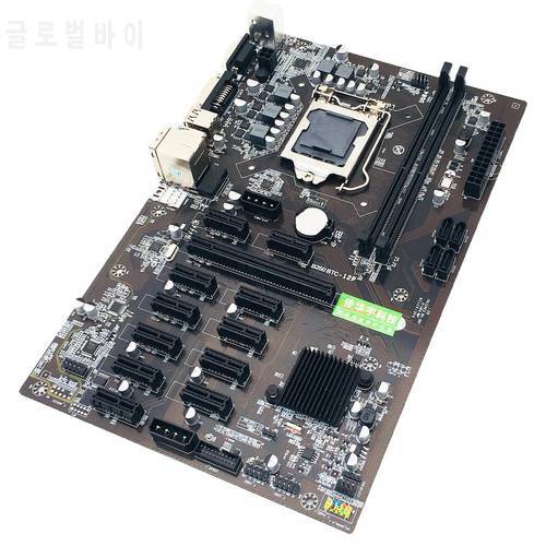 Hot B250 BTC Motherboard EXPERT 12 Graphics Card Mining Rig ETH Mainboard LGA1151 USB3.0 SATA3 Intel B250M Interface