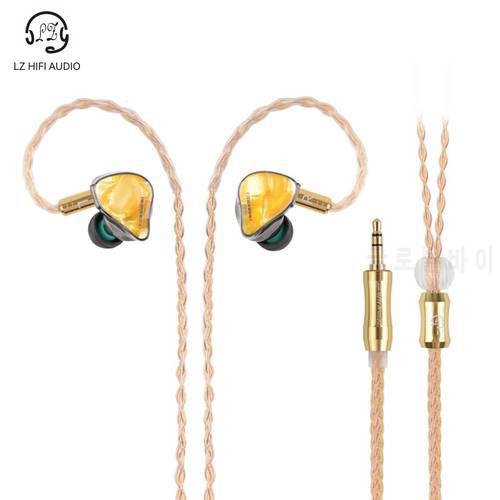 LZ A2 PRO Resin In-ear Monitor 1 Dynamic+2 Knowles BA Hybrid 3 Driver HIFI Earphone Sport Music Earbud Detachable 2Pin Cable