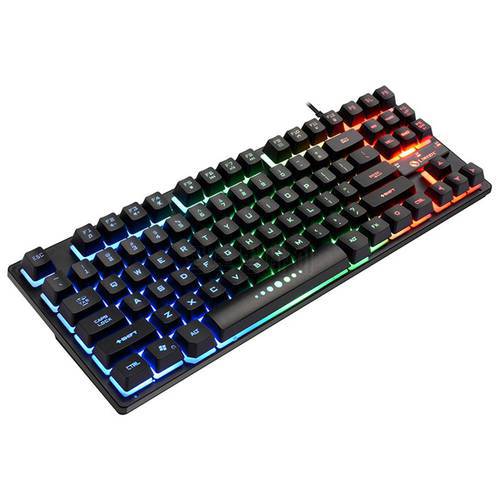 87-Keys Mechanical Keyboard RGB Backlit Wired Keyboard for Gamer Gaming PC Keyboards Laptop Computer Accessories