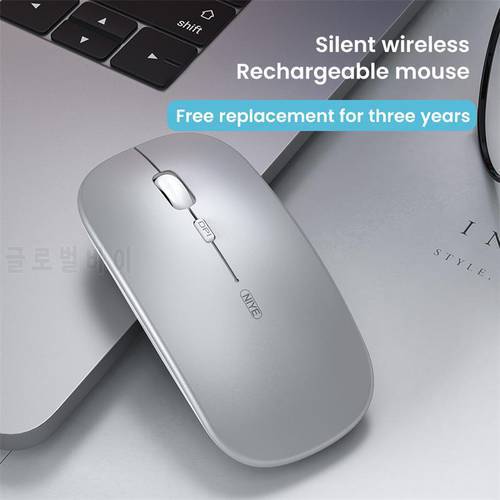 Wireless 2.4Ghz Computer Mouse Bluetooth Dual Models Silent Optical Ergonomic Mouse USB Rechargeable Mice For Macbook Laptop PC