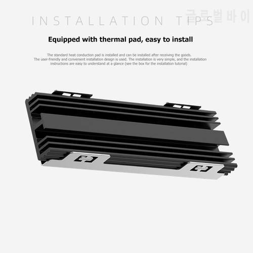 M.2 SSD Heatsink Heat Radiator Cooling Silicon Therma Pads Cooler for M2 NVME SATA NGFF 2280 PCIE Solid State Hard Disk