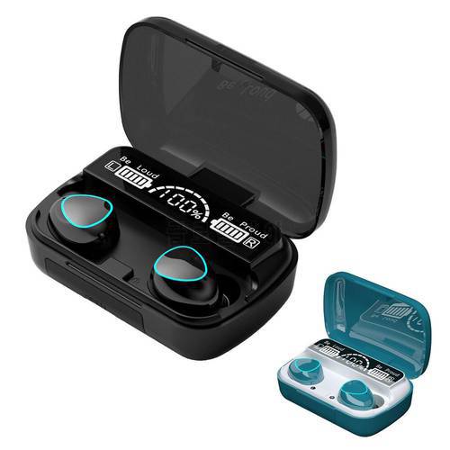 M10 Wireless Headphone TWS Binaural Mini Digital Display Headset Smart Digital Blue tooth Headset Wireless Headset Stereo In-Ear