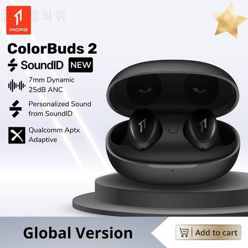 1MORE ColorBuds 2 Tws Bluetooth 5.2 Wireless EarBuds ANC Noise Cancelling Headphones aptX Adaptive Personalized SoundID