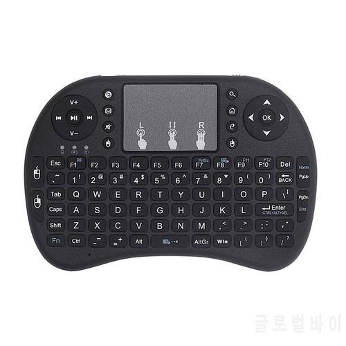 English Version i8 Keyboard 2.4GHz Wireless USB Receiver Air Mouse With Touchpad Handheld Work For Android TV BOX PC