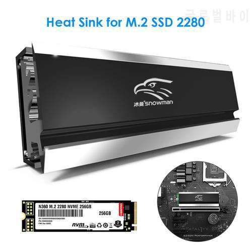 M.2 SSD NVMe Heatsink Cooler 2280 Solid State Hard Disk Radiator M2 NGFF PCI-E NVME Aluminum Heat Sink Cooling Thermal Pad