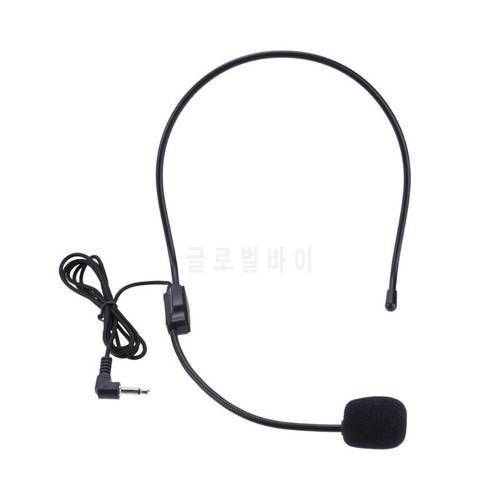 Portable Head-mounted Headset Microphone Wired 3.5mm Plug Guide Lecture Speech Headset Mic For Teaching Meeting