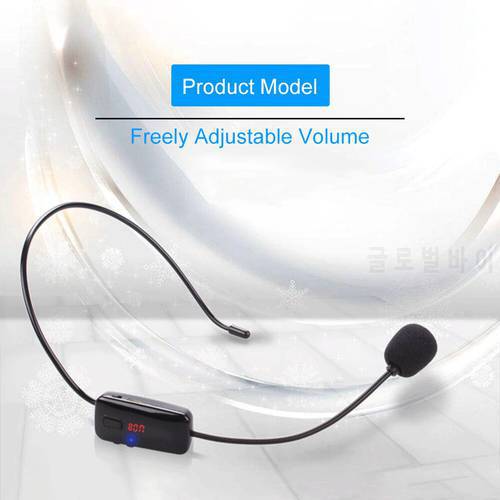 FM Headset Wireless Headset Microphone, Head-mounted FM Wireless Microphones For Teacher&39s, Tour Guide&39s Teaching Microphone
