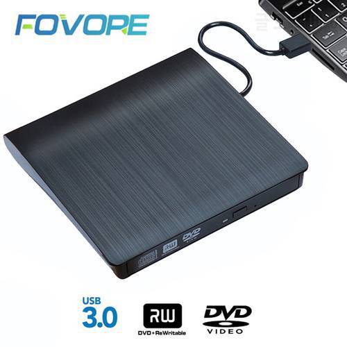 External DVD drive USB 3.0 external DVD burner Writer Reader player DVD RW CD drive For laptop PC desktop