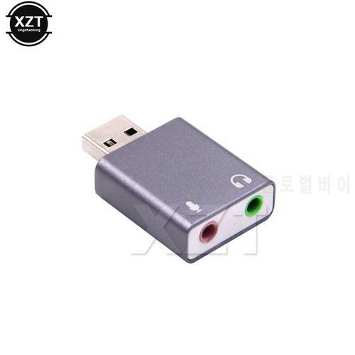 External USB Ultra-portable HIFI Magic Voice 7.1CH Microphone-in Audio-out port Free Drive Plug Sound Laptop Computer Sound Card