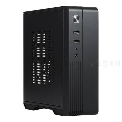 MX02 Mini ITX Computer Case HTPC Host Chassis USB2.0 ITX Enclosure Industrial Control Chassis for Office Business