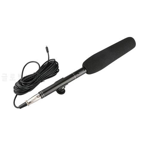 CF-01 Professional Outdoor Live Interview Long Microphone Recording Mic for DSLR Camera Video Camcorder