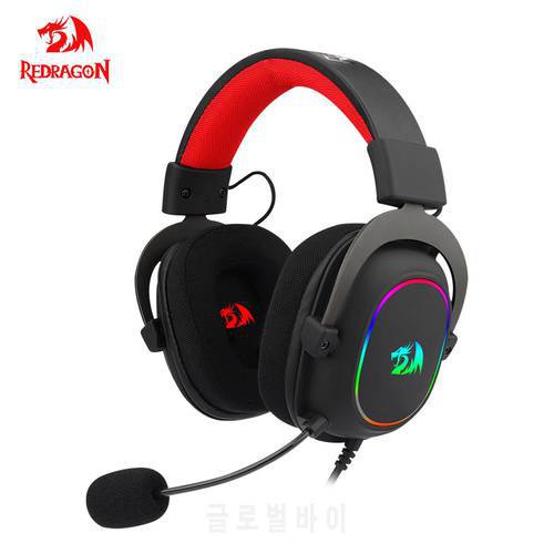 REDRAGON ZEUS X H510 RGB Gaming Headphone Noise cancelling 7.1 USB Surround Compute headset Earphones Microphone for PC PS4