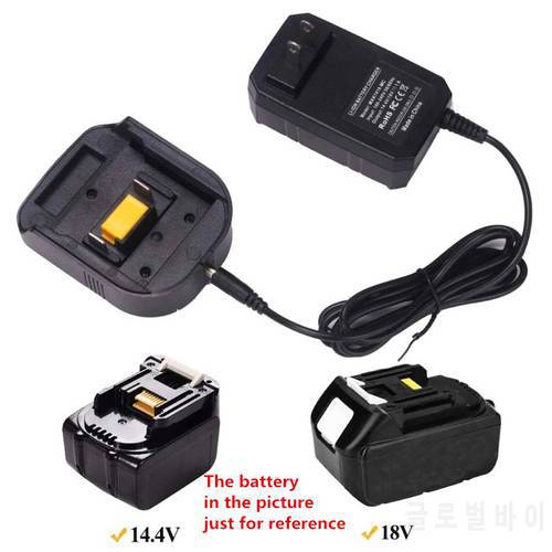 Replacement Charger For Makita BL1430 BL1830 14.4V 18V Lithium Battery Charger EU Plug Version Compact Design easy to carry