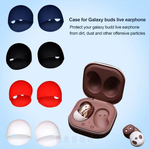 Soft Silicone Ear Tips For Samsung Galaxy Buds Live Wireless Earph Protector Live Sleeve Eartips Earbuds Cover Caps Accessories