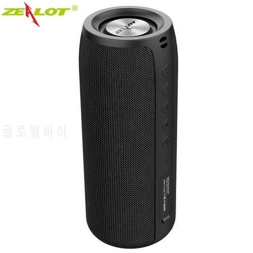 ZEALOT Wireless Bluetooth Speaker TWS Stereo Surround Portable Column Waterproof Outdoor Subwoofer Metal Diaphragm Sound Box