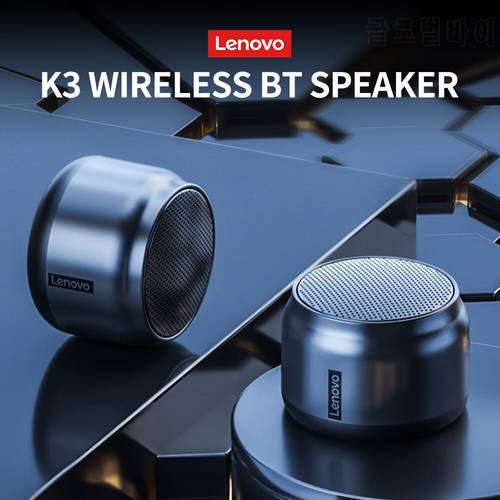 Lenovo K3 Wireless BT5.0 Speaker Portable Wireless Stereo Speaker Audio Player 3D Stereo Surround Sound wireless loudspeaker