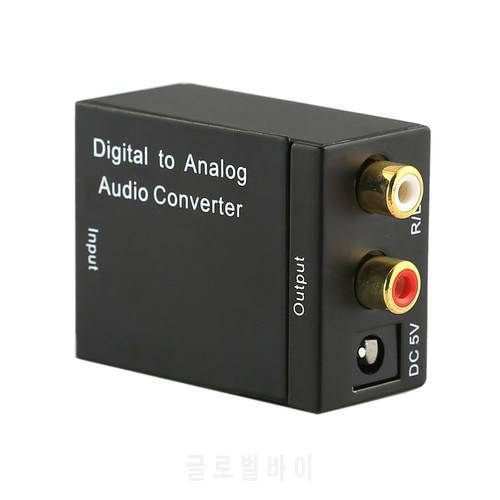 NEW Digital to Analog Audio Converter Digital Optical CoaxCoaxialToslink to Analog RCA L/R Audio Converter Adapter Amplifier