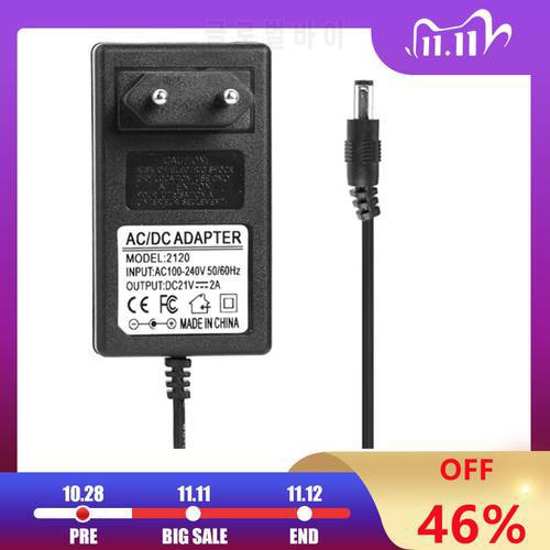 NEW 21V 2A 18650 Lithium Battery Charger DC5.5mm US EU Plug Power Adapter Charger for 18490 14650 14514430 Li-ion Battery Pack