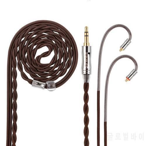 NiceHCK JIALAI JLH2 Silver Plated OCC+OCC Mixed Earphone Upgrade Cable 3.5/2.5/4.4mm MMCX/QDC/0.78mm 2Pin For Lofty MK3 Topguy