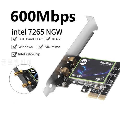 2.4G/5GHz Dual Band PCI-E 1X Wireless Network Card Ethernet PCI Express Wi-Fi 6 Adapter Converter Network Controller for Desktop
