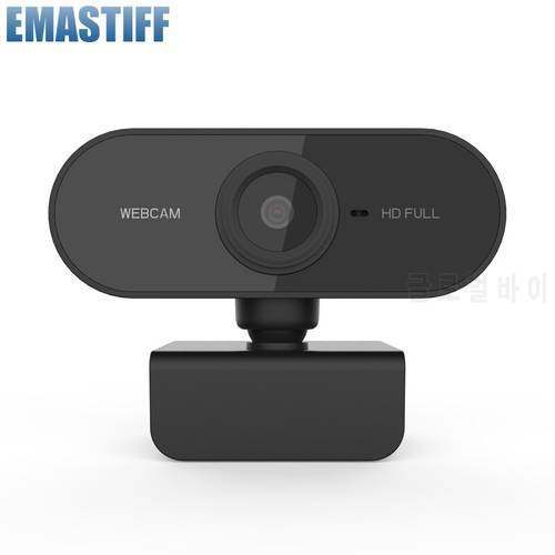 Full HD 1080P Webcam Computer PC Web Camera With Rotatable Cameras For Live Broadcast Video Calling Conference Work From RU SP