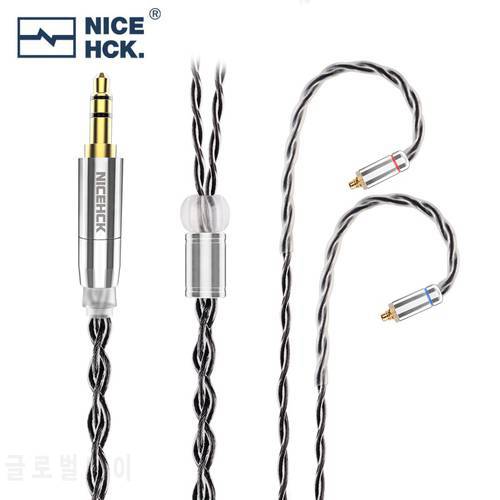 NiceHCK BlackJelly Flagship Earphone Upgrade Cable Graphene Hybrid 7N OCC 3.5/2.5/4.4mm MMCX/2Pin/QDC For Lofty Topguy MK3 DQ6