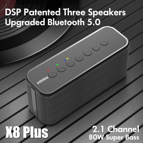 XDOBO X8 Plus 80W X8II 60W Portable Wireless Bluetooth Speaker BT5.0 Power Bank TWS Subwoofer Battery 10400mAh Audio Player
