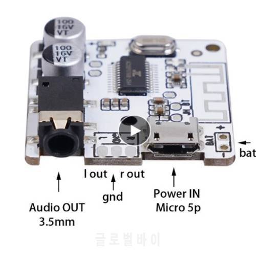 Bluetooth 5.0 JL6925A Stereo Music 3.5mm DIY Car Bluetooth Audio Receiver Wireless Stereo Music Module 3.7-5V XY-BT-Mini
