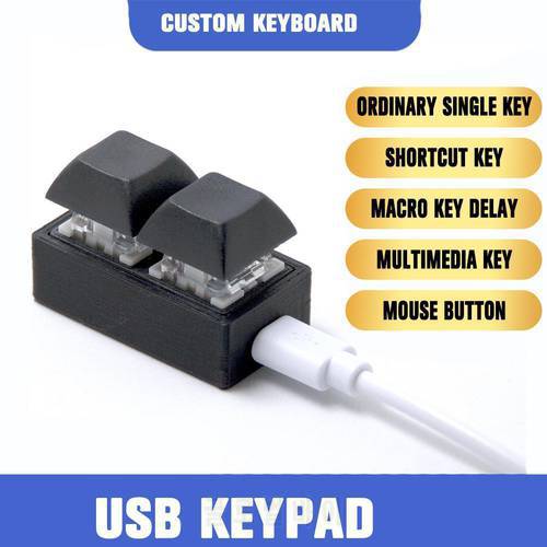 2keys OSU Mini Keyboard Macro keypad RGB DIY Customize Shortcut Keyboard Gaming Keyboard Programmable Mechanical Keyboard