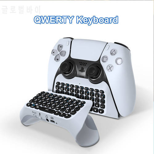 Gaming Wireless 3.0 Keyboard 3.5mm Controller for PS5 PlayStation 5 DualSense Gamepad Mini Keypad Built-in Speaker
