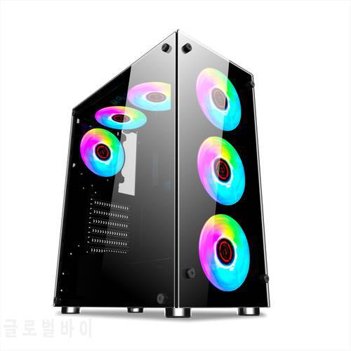 China Factory Direct Selling Panzer Evo RGB Black ATX Full Tower RGB LED Gaming Case with Remote