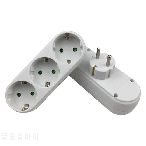 High Quality Portable Power Adapter16A 250V EU Plug 1 to 2 /1 to 3 /1 to 4 Way Socket Adapter EU Standard Plug adapter Hot Sale