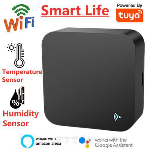 Tuya Smart WIFI IR Remote Control + Temperature & Humidity Sensor Infrared Remote Controller for TV DVD AUD AC&Alexa Google Home