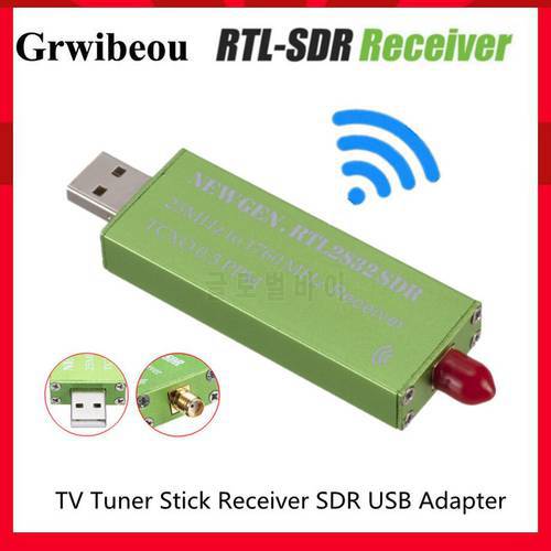 Grwibeou Top Deals SDR USB Adapter RTL-SDR RTL2832U+ R820T2+ 1Ppm TCXO TV Tuner Stick Receiver SDR USB Adapter in Aluminum Alloy