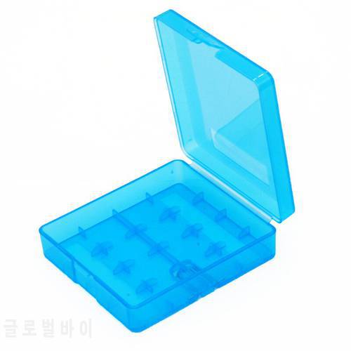 liitokala 4 x 18650 Battery Case Plastic Transparent Hard White Battery Case Holder Storage Box